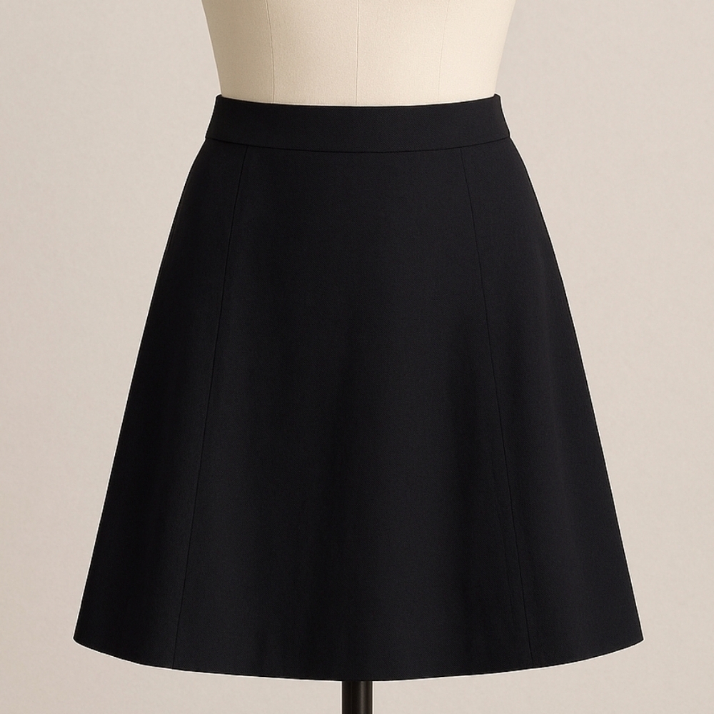 Ann Taylor Elegant A-Line Black Women's Skirt Size Small